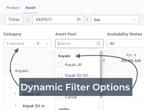 Dynamic Filter Options