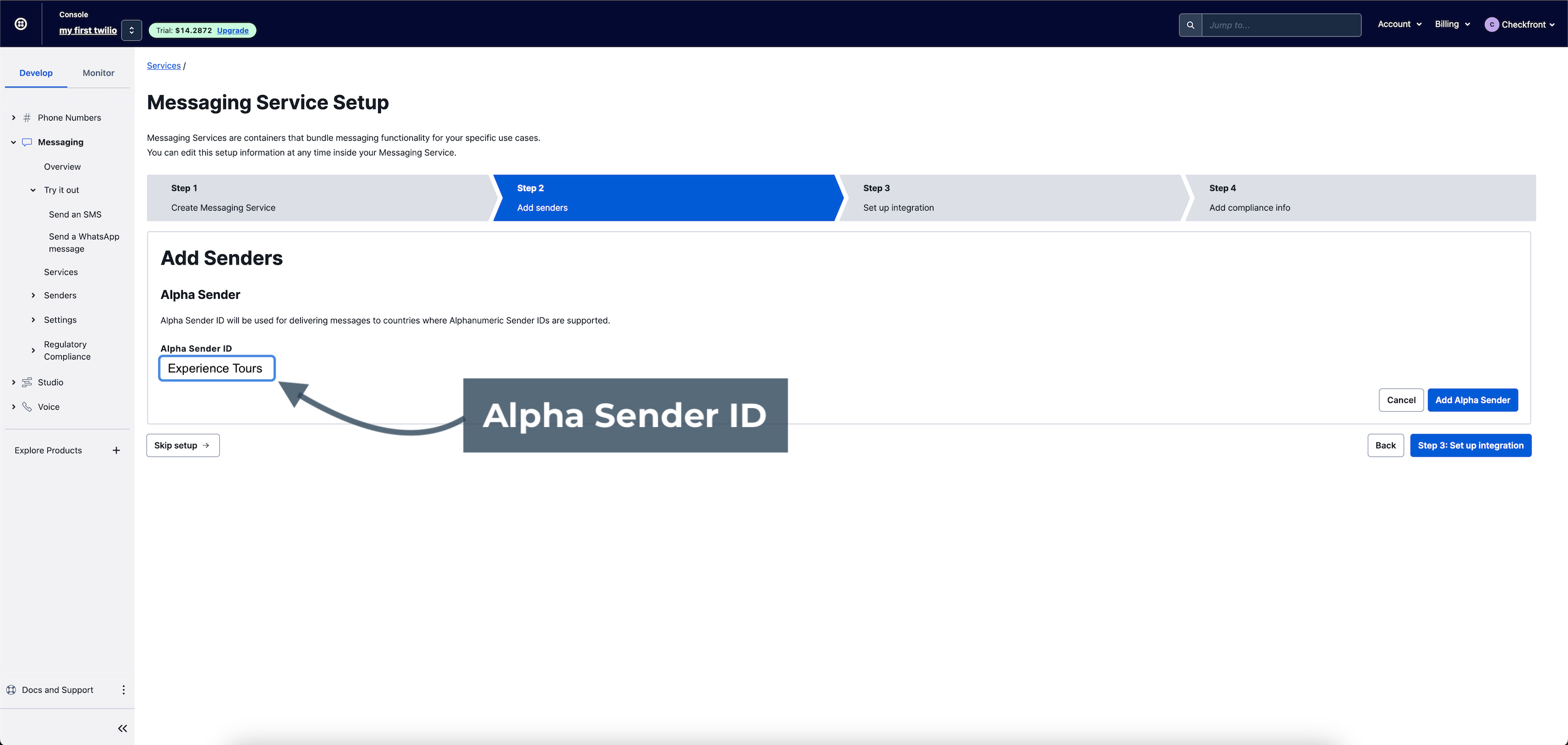 Alpha Sender ID