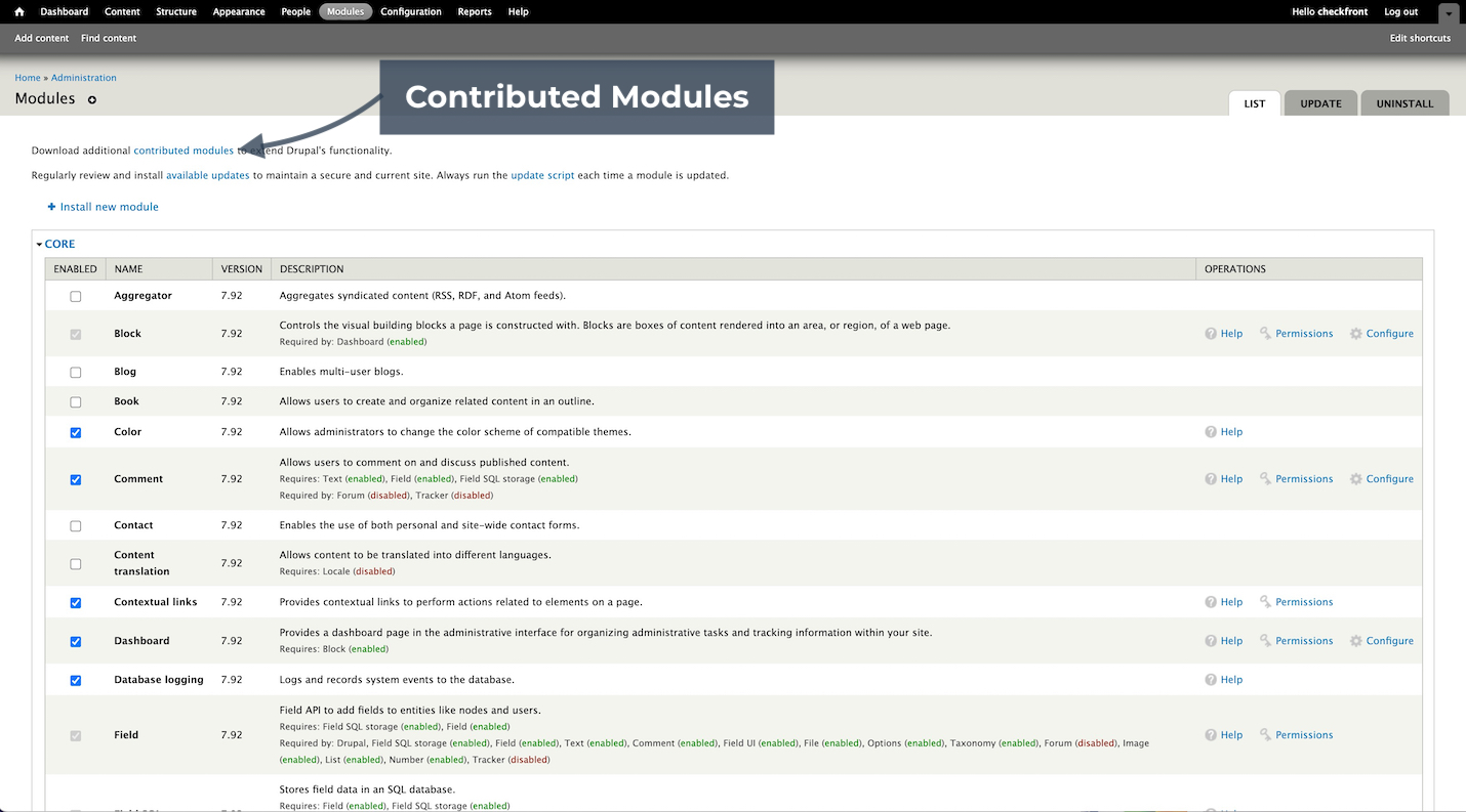 Drupal Contributed Modules