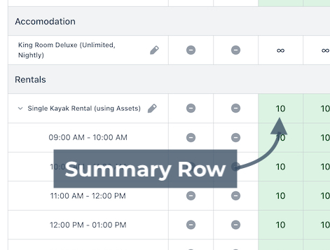 Summary Row