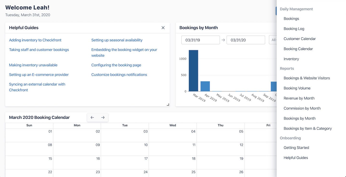 Dasboard Widgets