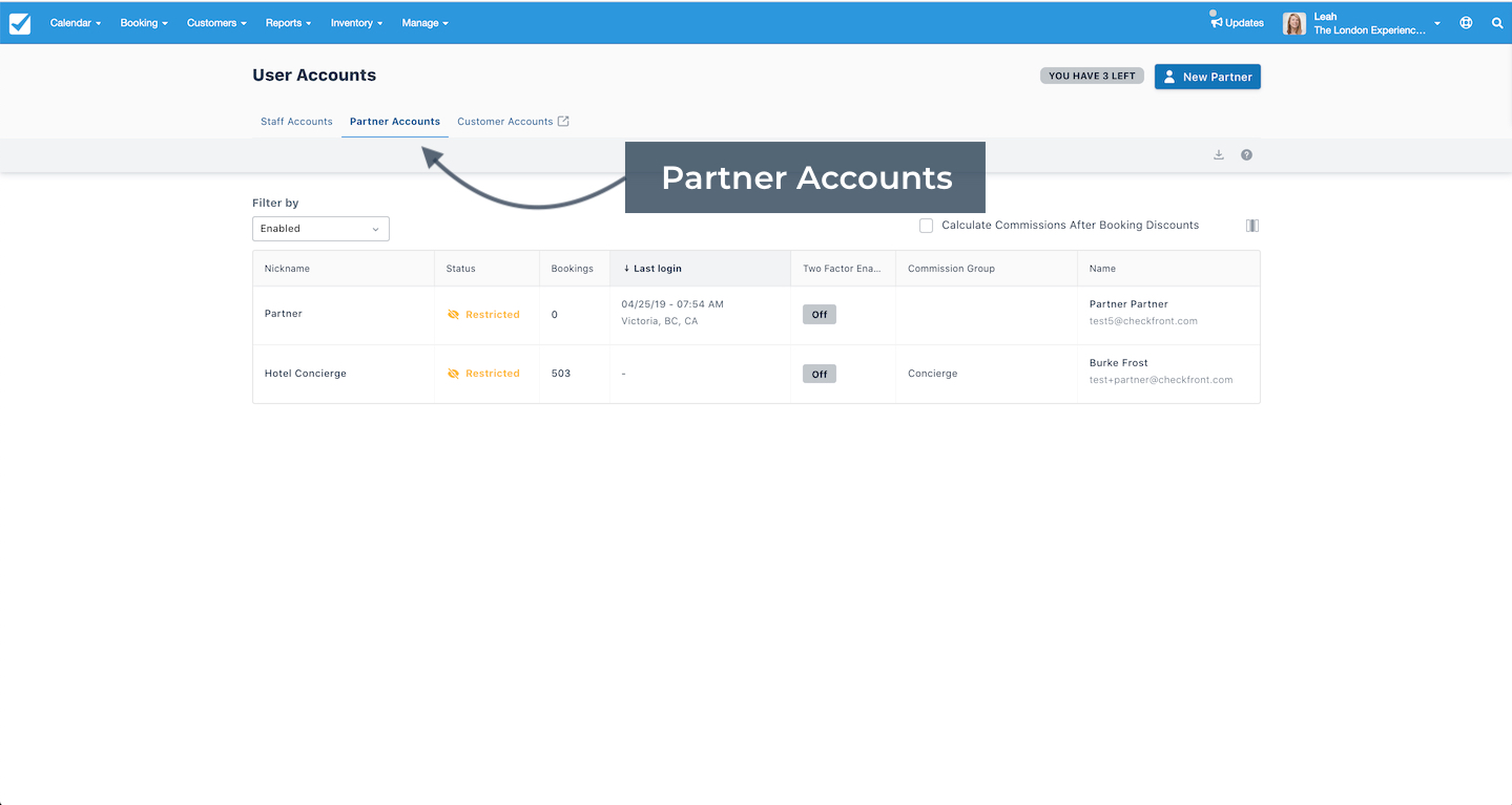 Partner Accounts
