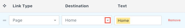 Page Link Type