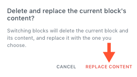 Replace Content