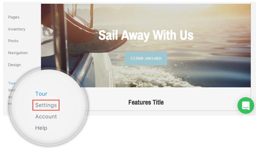 Settings Link