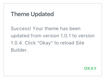 Theme Updated