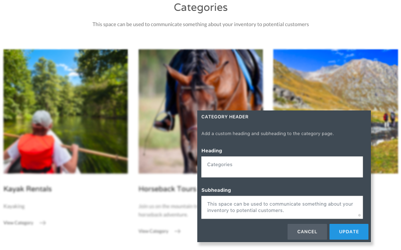 Category Header Block