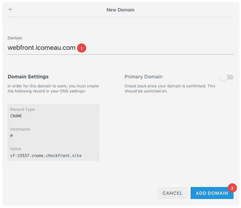 New Domain