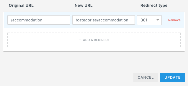 Redirect URLs