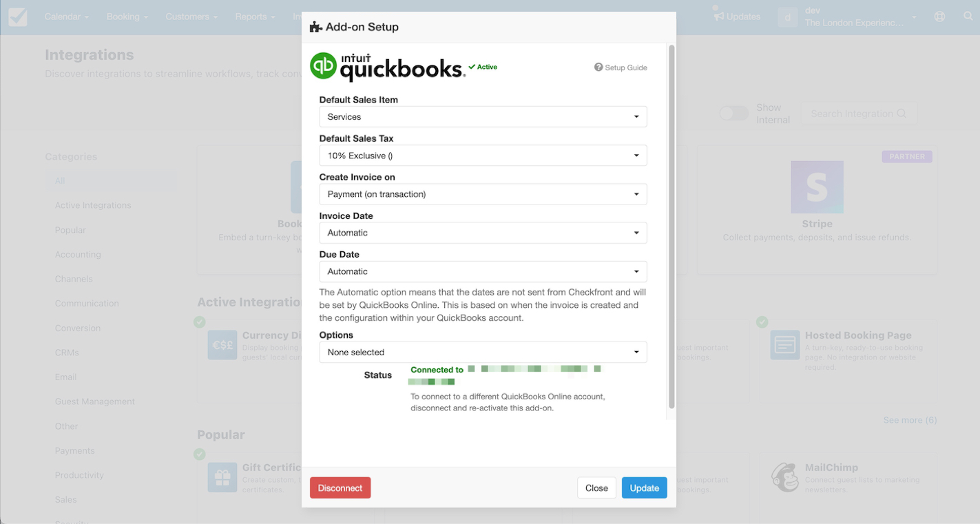 QuickBooks Setup