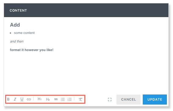 Rich Text Editor