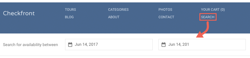 Expedition Header Search