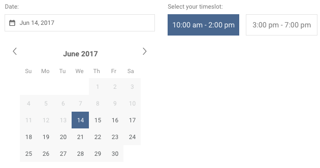 Expedition Timeslots