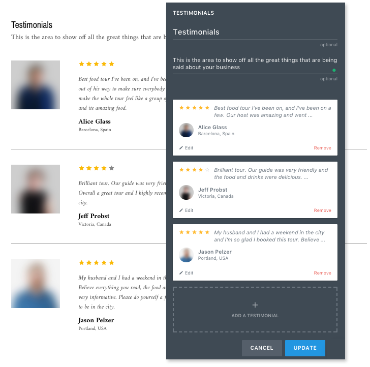 Dash Testimonials