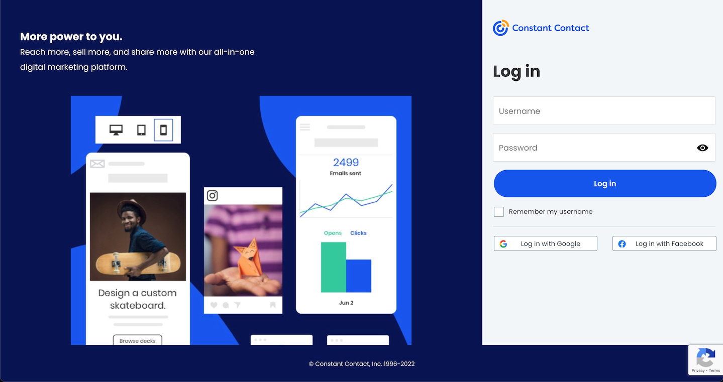 Constant Contact Login