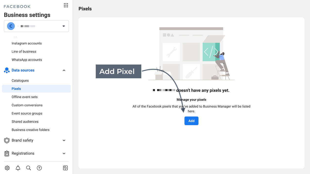 Facebook Business Manager Add Pixel