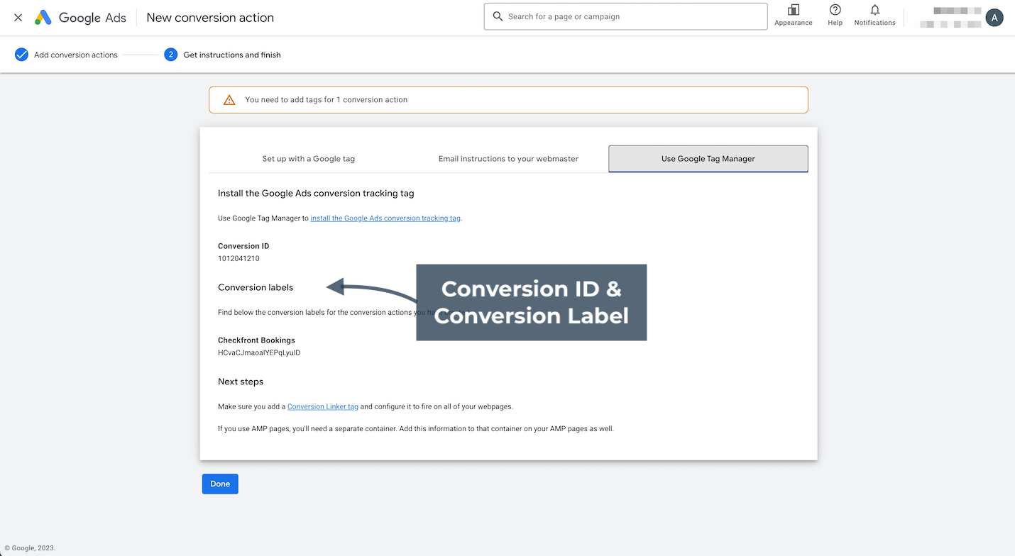 Google Ads Tag ID