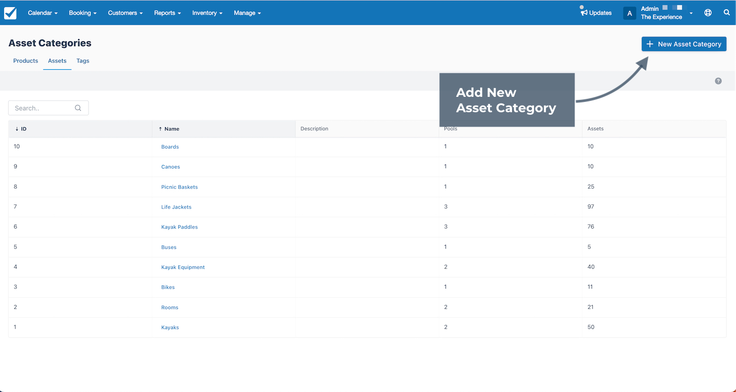 Asset Categories