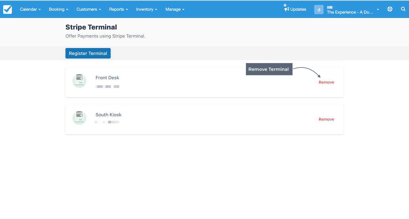 Stripe Terminal Remove