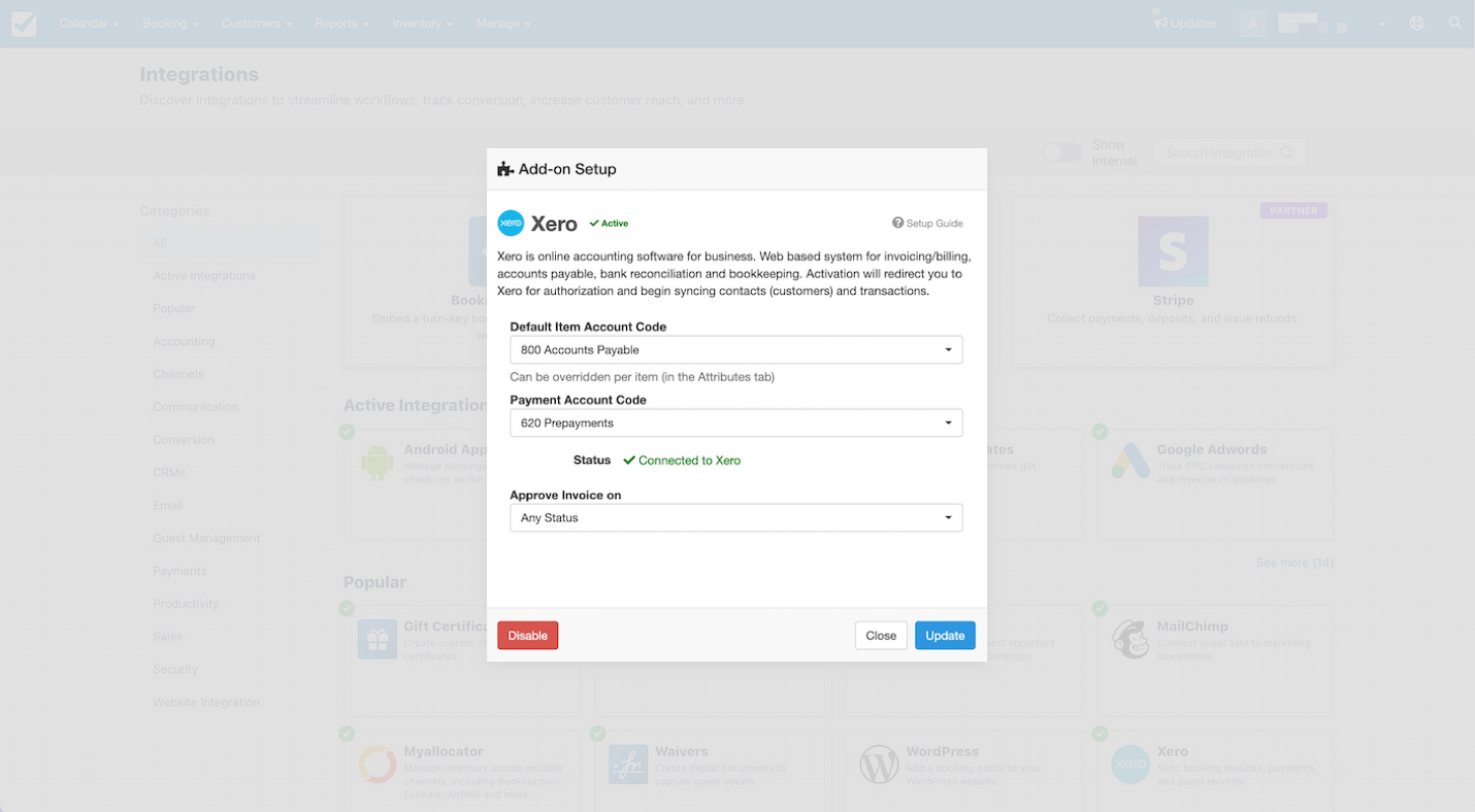 Xero Setup Complete