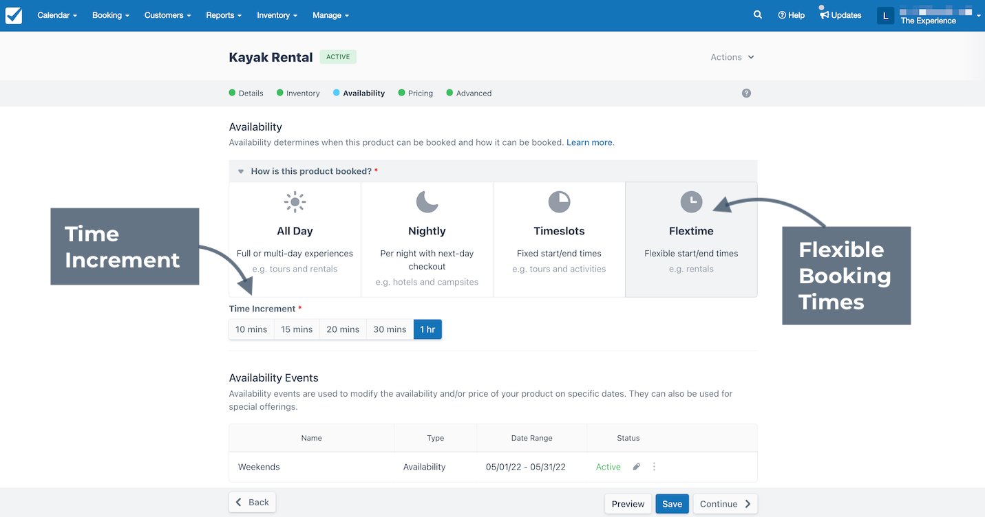 Booking Flextime