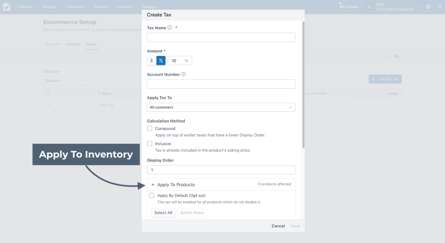 Ecommerce Tax Inventory