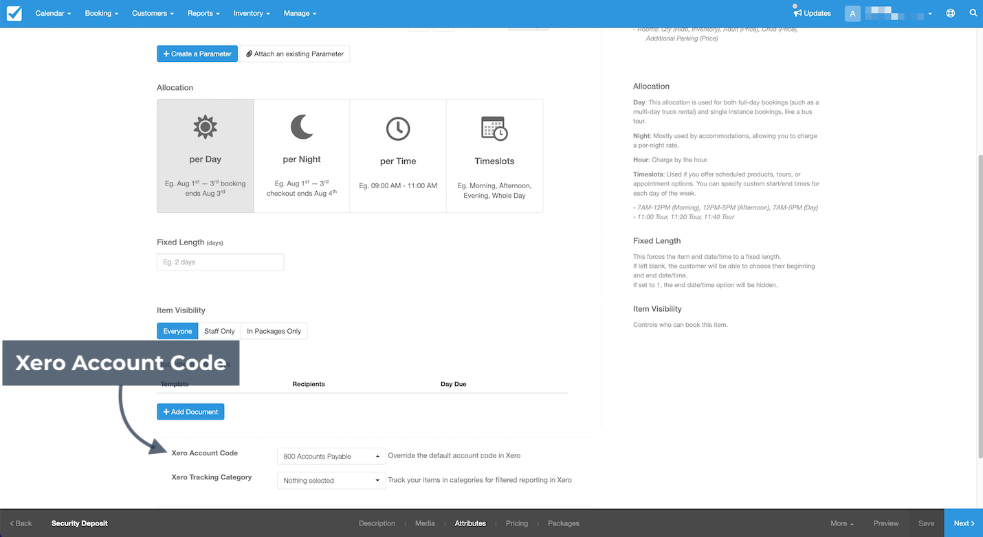 Xero Account Code