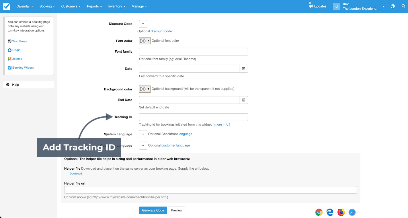 Tracking ID