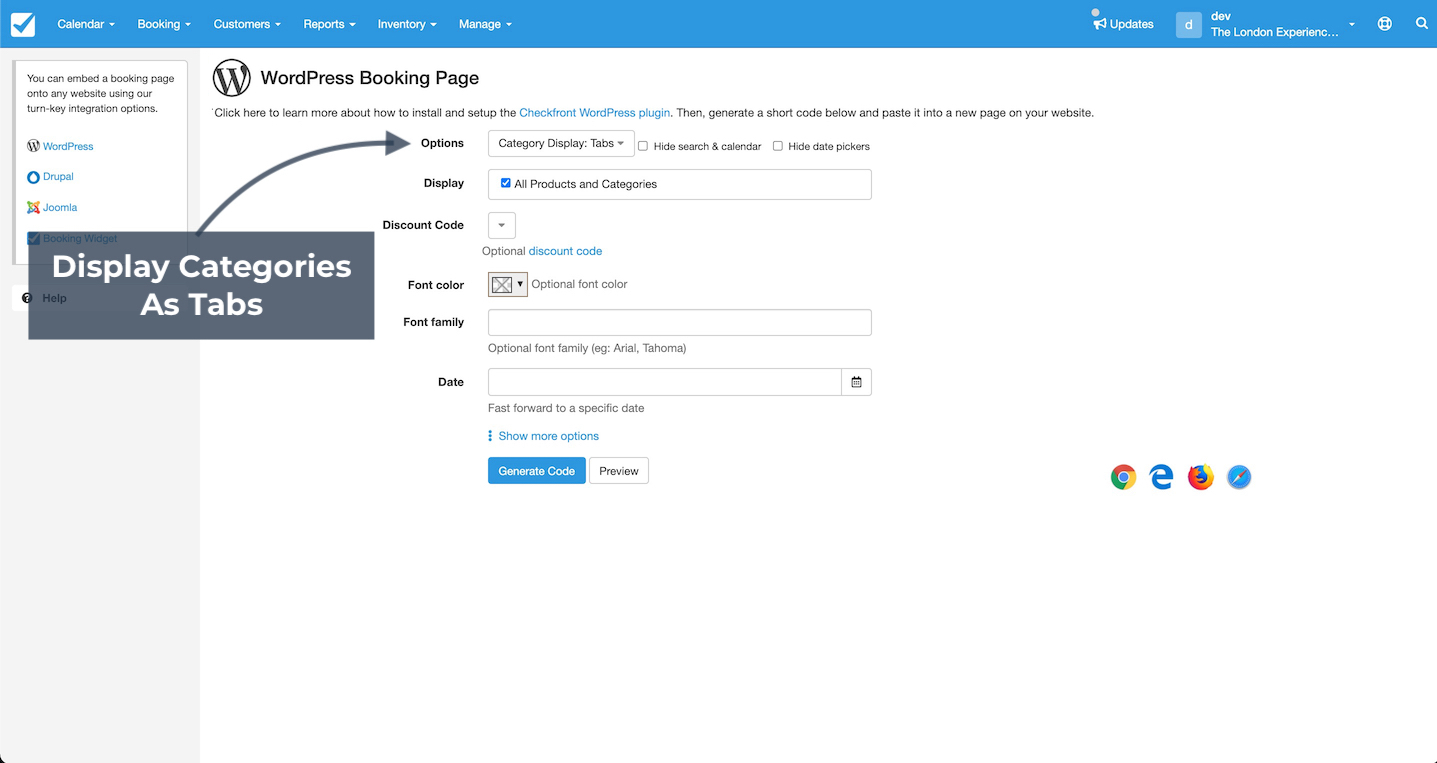 WordPress Category Settings Tabs