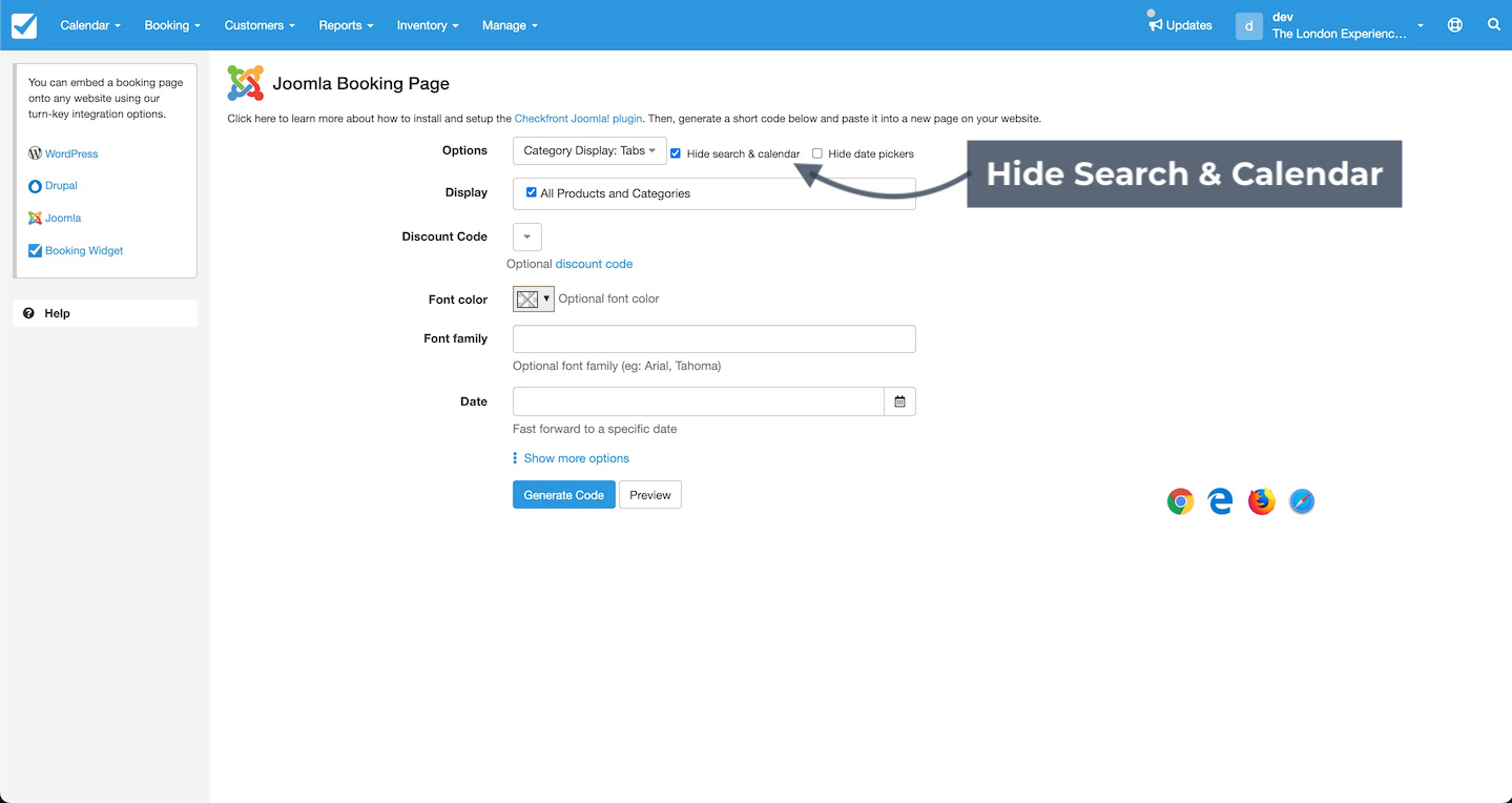 Joomla Hide Search