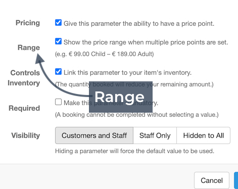 Parameter Range