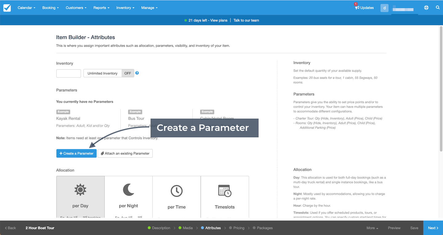 Create A Parameter