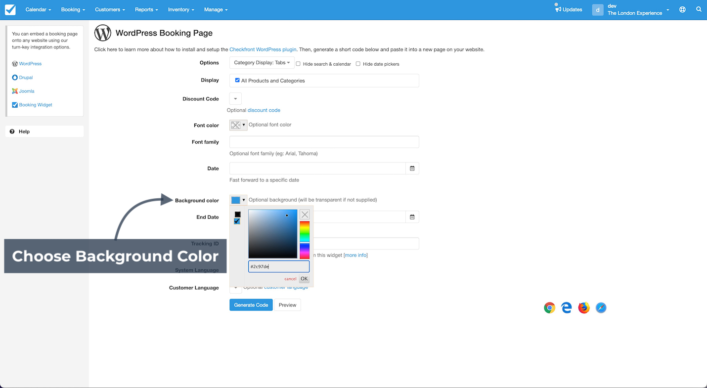 WordPress Background Colors
