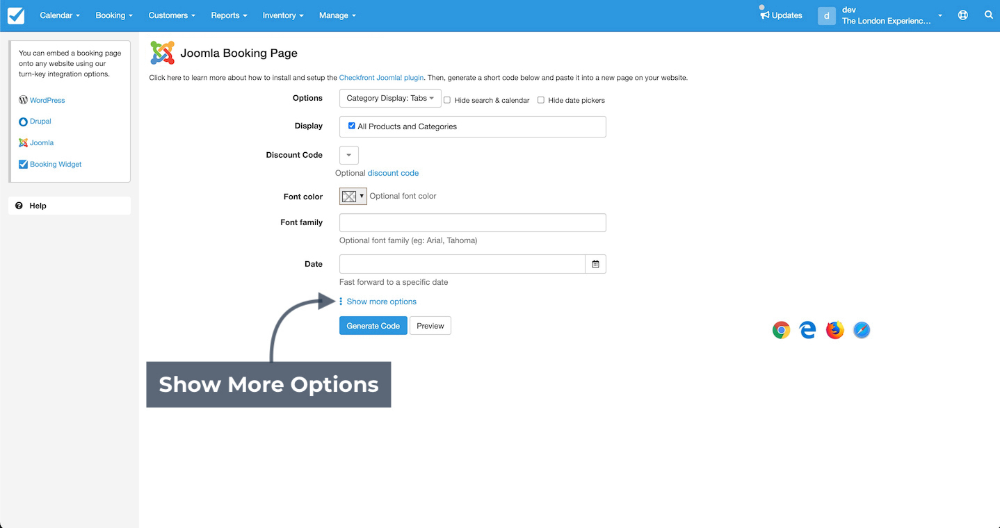 Joomla More Options