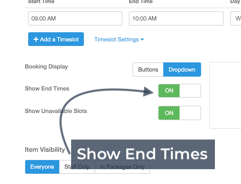 Show End Times