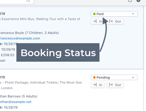 Booking Status