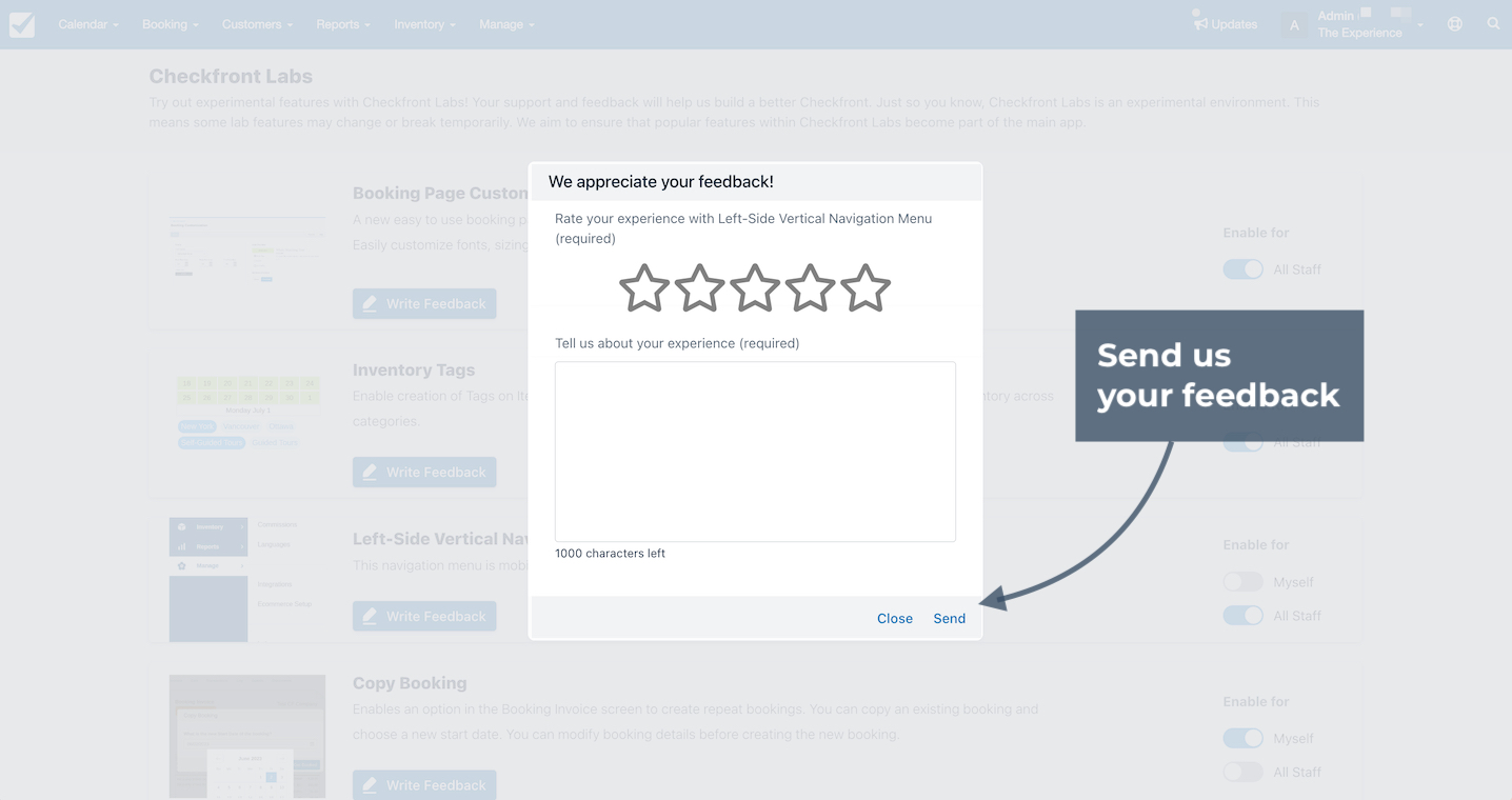 Feeback Modal