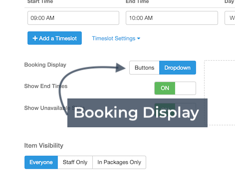 Booking Display