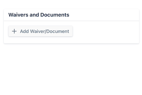 Add Waiver Widget