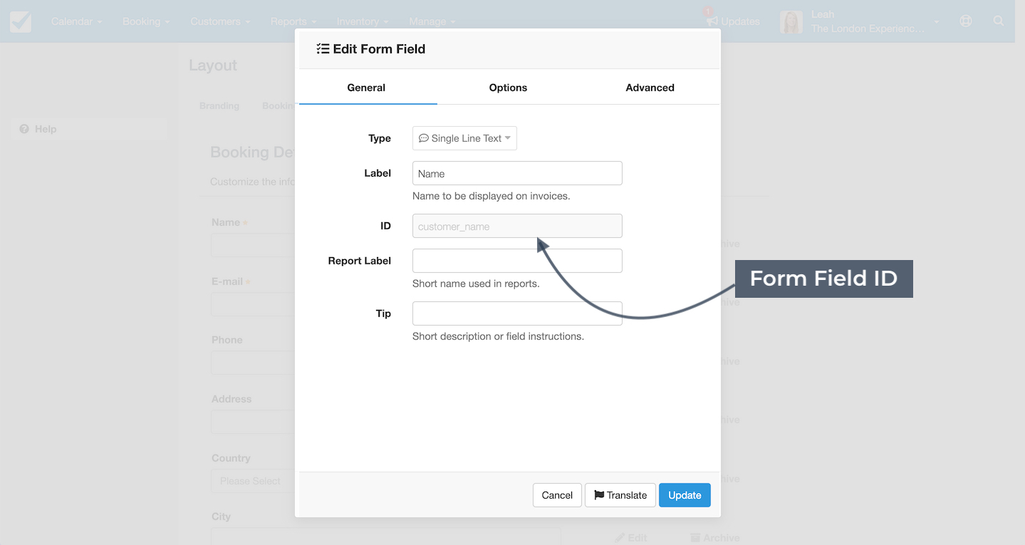 Edit Form Field