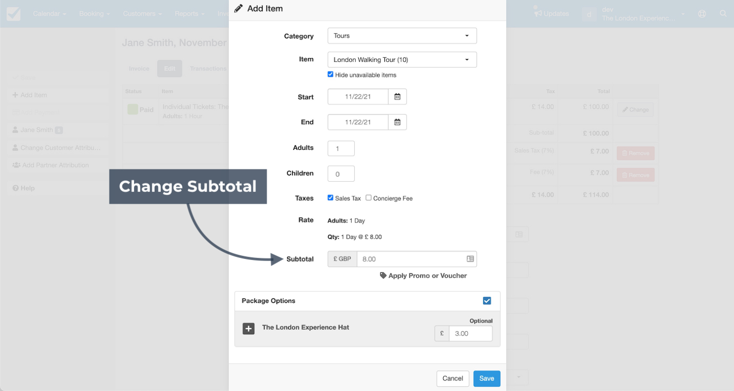 Add Subtotal