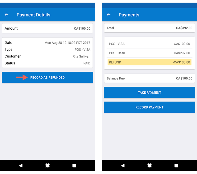 Android Mobile Refund