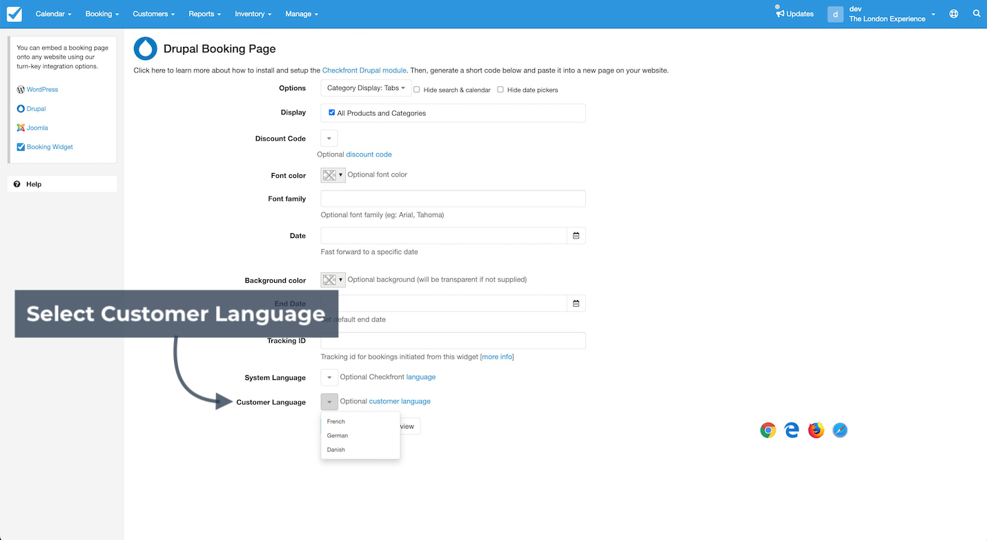Drupal Customer Language