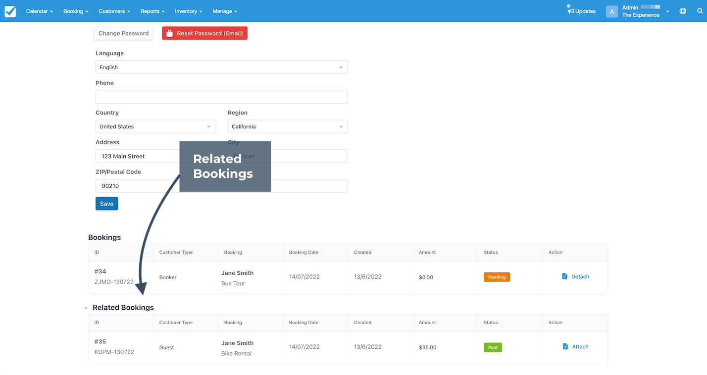 Related Bookings