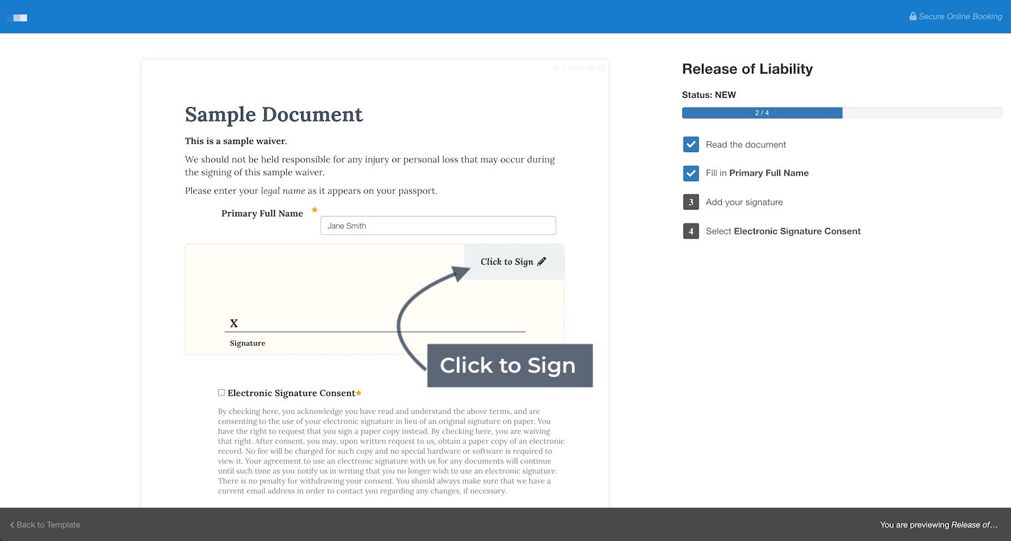 Click to Sign