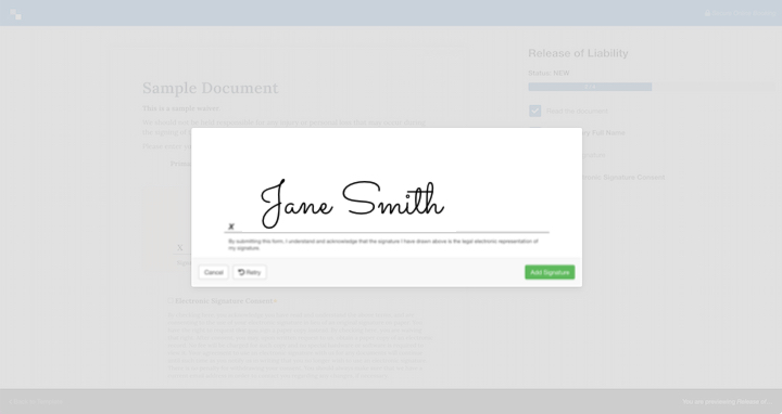 Add Signature
