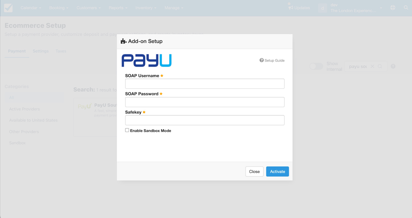 PayU Setup
