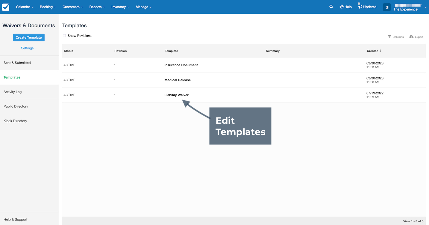 Edit Templates