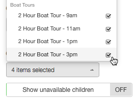 Item Select Child Items