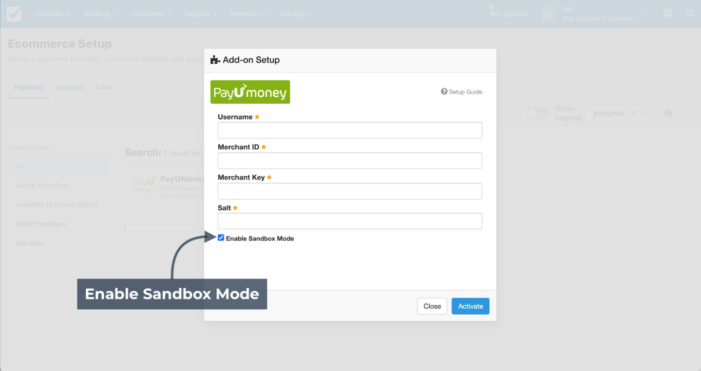 PayUMoney Sandbox